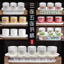Wine Cup for the fairy trumpet water supply Cup ceramic God of wealth fairy home wine three sets of cups five sets of wine bottle for the temple ornaments