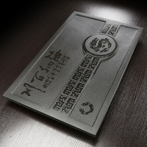 Whole piece of Wujin Stone tea tray simple tea tray single layer tea table drainage household Tea Sea square creative Chinese solid wood