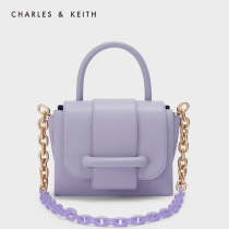CHARLES & KEITH spring and SUMMER womens bag CK2-50671242 really sweet transparent chain portable messenger bag