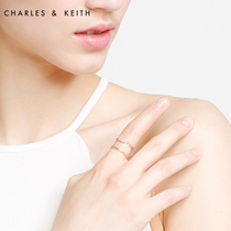 CHARLES & KEITH ring CK5-32120143 European and American minimalist irregular ladies decorative ring