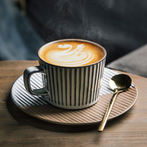 European style minimal coffee cup retro ceramic Italian cup suit creative afternoon tea coffee laid cup cup