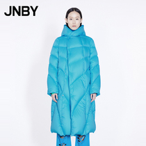 (Shopping mall same) JNBY Jiangnan cloth 21 Autumn New down jacket warm hooded long 5L9C30610