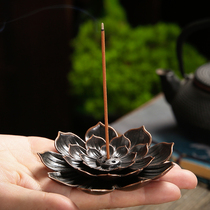 Incense burner creative antique ornaments aromatherapy stove line incense agarwood sandalwood stove tea ceremony household indoor alloy chassis ornaments