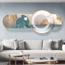 Fulu comes to Nordic living room sofa background wall decorative painting abstract landscape painting ginkgo leaf wall painting living room hanging painting