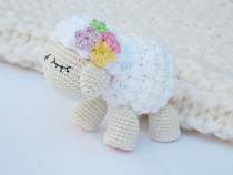 Little Sheep Lamb Crochet Illustrated Tutorial Wool Knitting Crochet Doll Non-Material Package Non-finished Cherry Handmade