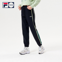 FILA FUSION File Tide Cards Womens Knitted Trousers 2021 Winter New Pint Sports Loose Bungling Pants