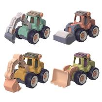 Children Disassembly Engineering Car Digging Earth Car DIY nut assembly Excavation Car assembled Puzzle Kindergarten Gift Toy