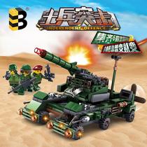 B card K008 soldiers assault 6-in-one tank building blocks assembled boys Puzzle Toys Wholesale