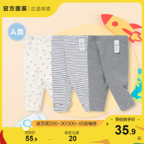 Ballabala baby pants baby long pants girl with underpants cotton pants spring art pro-skin comfortable and open crotch