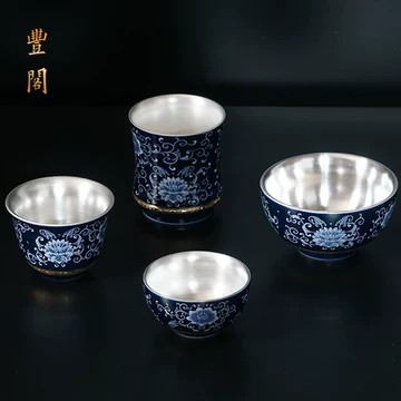 純銀杯 2個 約250ｇ 純銀杯 2個 約250g 银酒杯二两-银酒杯二两促销价格、