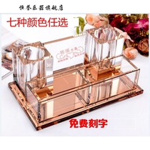 Crystal stand ktv hotel night game microphone stand imidazole wireless microphone holder free design and engraving logo