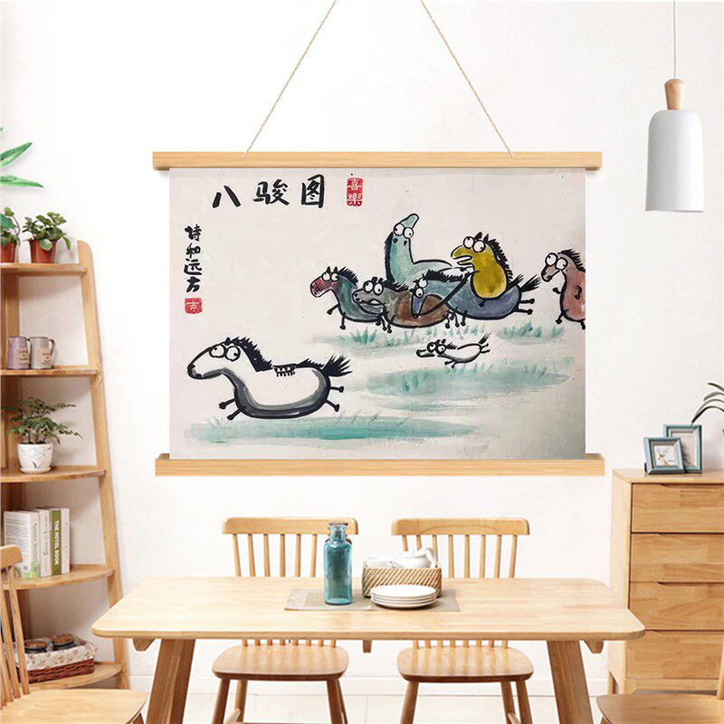 徐悲鸿八骏图搞笑挂画-徐悲鸿八骏图搞笑挂画促销价格、徐悲鸿八骏图