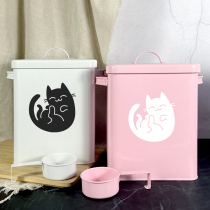 Cat Food Barrel Pet Storage Grain Storage Barrel Dog Food Cat Food Cat Grain Jars Seal Damp-proof freeze-dried snack containing bucket 5 catties 10 catty