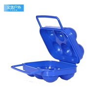 Outdoor picnic portable plastic 12 grid 6 grid egg box camping picnic plastic storage box large