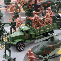 Soldiers Military War WWII Tanks Battle Soldiers Petty People Sandpan Model Materials Scene Toys Suit Ancient