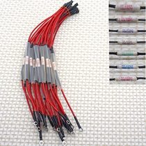 RF thermal fuse 250V10A125 degree 155 degree with wire rice cooker electric pressure cooker ceramic thermal fuse