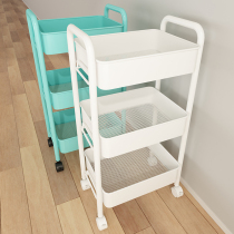 Cart storage rack floor-to-ceiling kitchen bathroom mobile snacks toilet multi-storey bedroom bedside storage rack