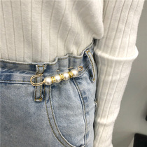 Waist change small waist artifact pants waist skirt adjustment anti-light buckle brooch womens tide pin fixed clothes