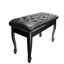 Double piano stool can lift with bookcase solid wood baking lacquered adult children universal electric piano stool Guzheng chair