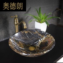 MJ American basin round toilet marble table basin washbasin personalized wash basin basin Basin