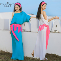 The whole city dance new belly dance practice exquisite tassel folk robe baladi shaabi costume 309
