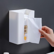 The box with wash towel hanging wall Wall wall hanging wall drawing paper box wall kitchen paper towel pasted wall hanging upside down