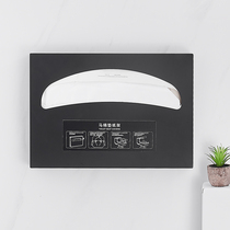 Stainless steel toilet paper box frame toilet plate paper box black sitting toilet paper frame disposable cushion paper towel box to sit and paper frame