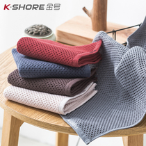 3 gold towels Pure cotton face washing household soft water absorption does not lose hair Waffle honeycomb summer thin section quick-drying