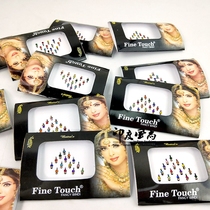 Indian fashion imported eyebrow stickers Bindi forehead stickers belly dance Indian stage performance accessories color 15 diamonds