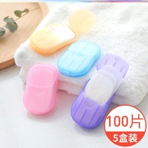 Net red portable soap tablets for children and students with travel pack easy to carry disposable small soap hand washing tablets