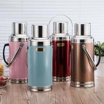 Thickened stainless steel thermos bottle boiling water bottle shell thermos bottle thermos bottle glass inner warm pot household