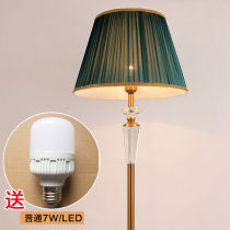 American retro full copper 100 pleated floor lamp light extravagant crystal floor lamp with rack living room Nordic style retro copper