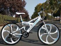 Giant adapted mountain bike Mens and womens variable speed bike front and rear double shock absorption belt back seat can take people to the adult mountain bike