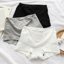 Black and white color flat corner briefs Ladies pure cotton Four corners No marks medium-high waist beating bottom pants anti-walking light safety pants big code