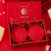 Wedding hand gift Return gift Essential oil soap Happy soap gift box 2 pieces of soap Bridal dowry Wedding gift soap