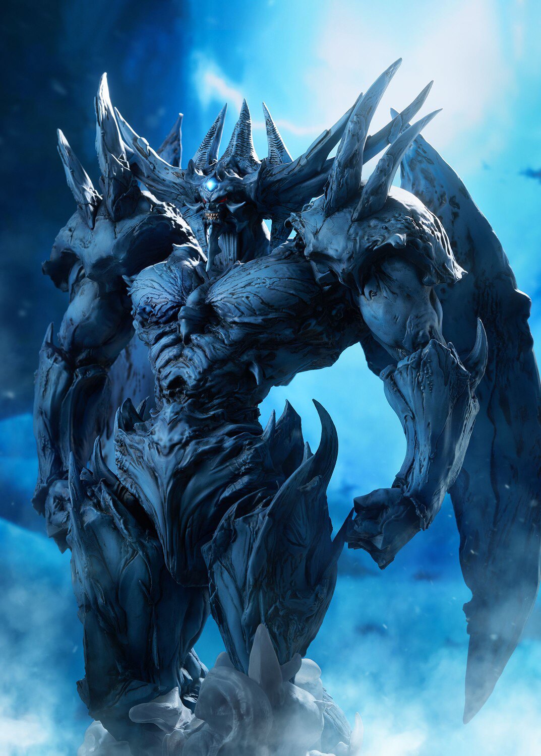 [애니메이션 핸드 -Made GK] Spot Ass Mechen King Three Magic God Giant Soldiers Statue Anime