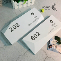 Yu Ming Lingjiao-shaped fashion office Enterprise general manager house number Personalized customization Original design logo guide card