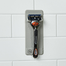 Manual razor silicone hanger shelf Bathroom bathroom razor punch-free and seamless storage rack hook