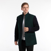 KD69 card mens autumn and winter thickness wool coat wool business leisure one button warm jacket