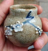 High imitation Qing Dynasty plum blossom pattern ceramic small cans high antique Qing Dynasty ceramic small cans precision imitation Qing Dynasty ceramic small cans manufacturers