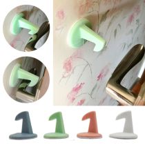 Juweijing silicone door suction door bumper Bathroom wall suction free hole door block door top gear door hook buffer pad Anti-collision pad