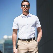 New product Longya Longya dark Xuan short-sleeved business shirt mens summer fashion trend high cotton tactical shirt thin section