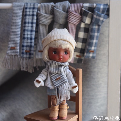 taobao agent [The tide is very] OB11 scarf 6 points 8 points BJD baby clothes to keep warm Blythe autumn and winter molly clothing Holala