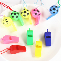 Plastic whistle childrens toy color cheer cheer cheer whistle referee whistle fan lanyard games whistle
