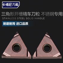  Stainless steel special triangle outer circle inner hole fine turning blade knife grain TNGG160402 160404R-S L-S