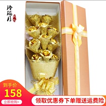National Day 24k gold foil rose bouquet to mother girlfriend teacher platinum gold gold rose birthday gift