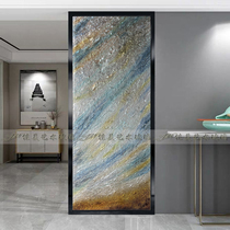 Art glass custom modern simple abstract light luxury Living room entrance cabinet background wall bathroom partition wall screen