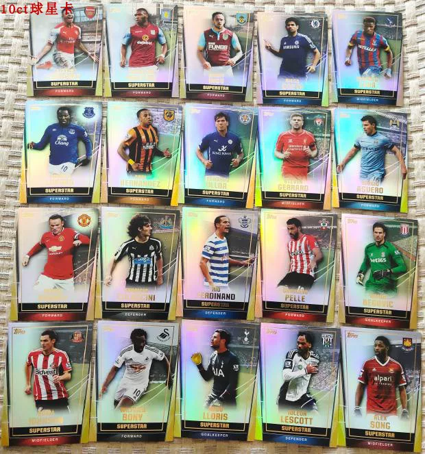 [Футбольная карта звезды topps 2014-15 Англия клуб серия superstar суперзвезда карта]