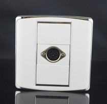 Type 86 welding 6-hole hand-in-hand conference microphone mother seat six-hole six-core Conference socket weak current information panel