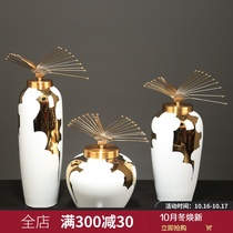 New Chinese creative ceramic storage tank ornaments modern hotel model room desktop home TV cabinet soft decorations